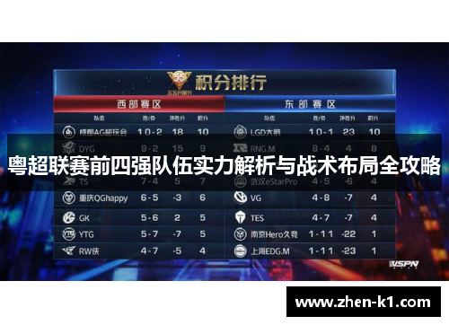 粤超联赛前四强队伍实力解析与战术布局全攻略